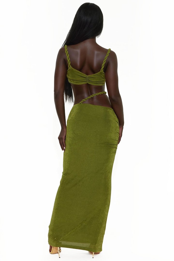 Aitana Maxi Skirt Set - Green