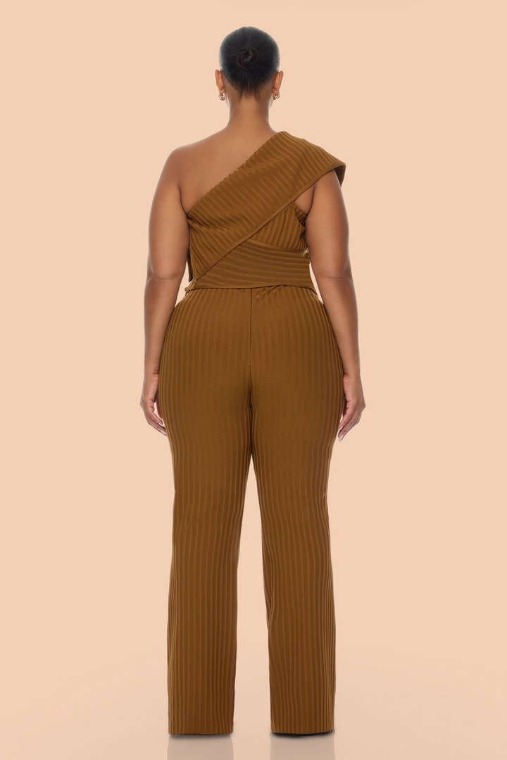 Nelly Bandage Flare Pant - Cognac