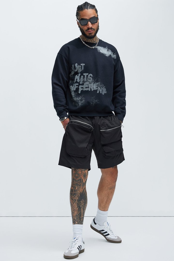 Just Hits Different Sweatshirt - Black