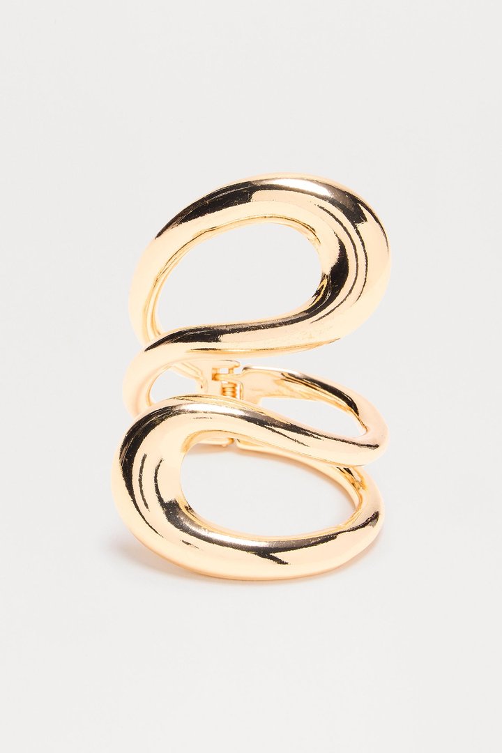 Always Be Around Twist Bracelet Cuff Bracelet - Gold