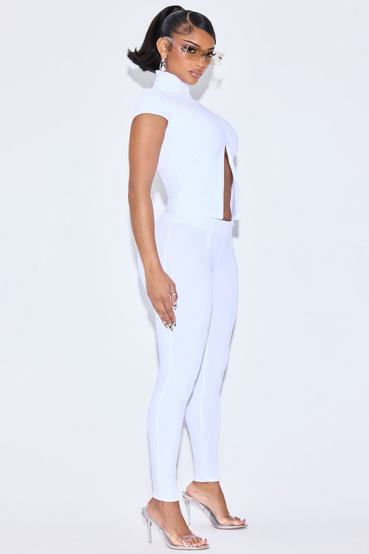 Dixie Double Lined Pant Set - Off White