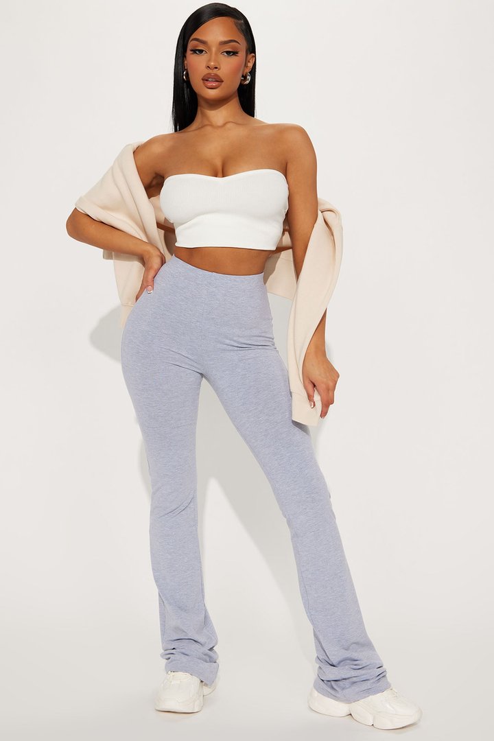 Tall Adriana Flare Pant - Heather Grey