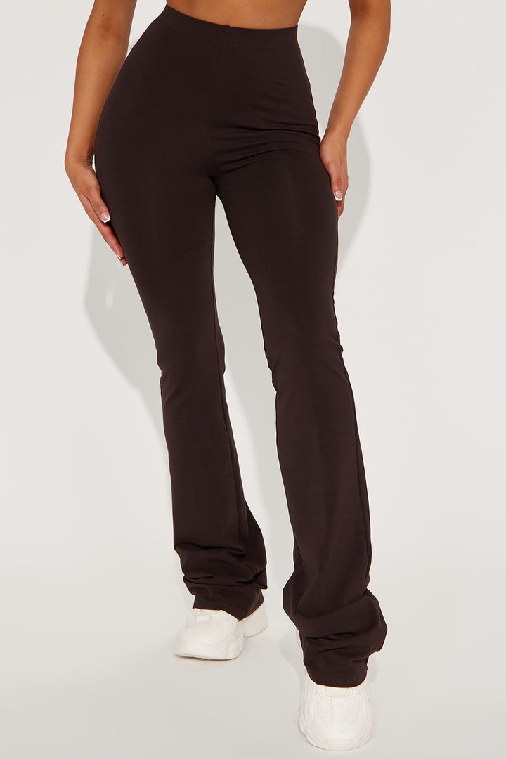 Tall Adriana Flare Pant - Dark Brown