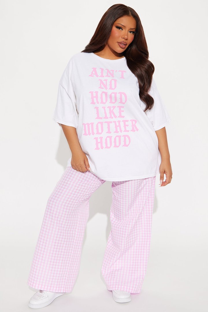 Motherhood Washed Oversized Tee - Ivory