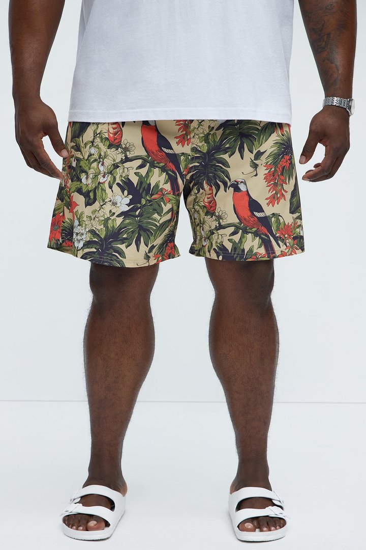 Rio Printed Swim Classic Trunk - Multi Color