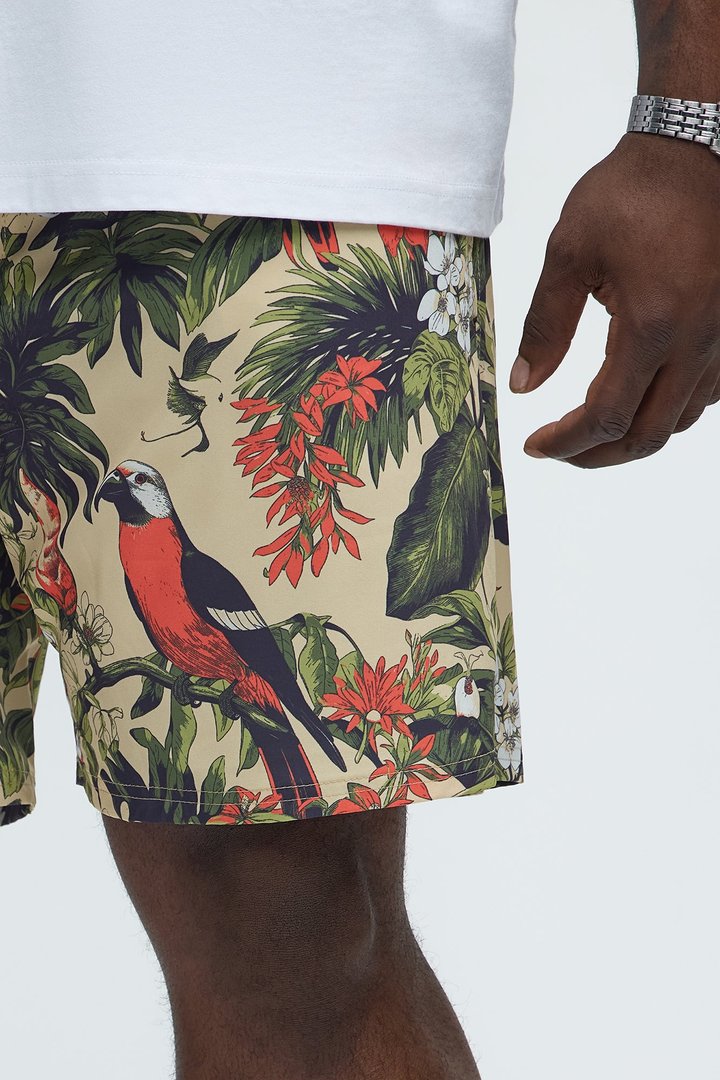 Rio Printed Swim Classic Trunk - Multi Color
