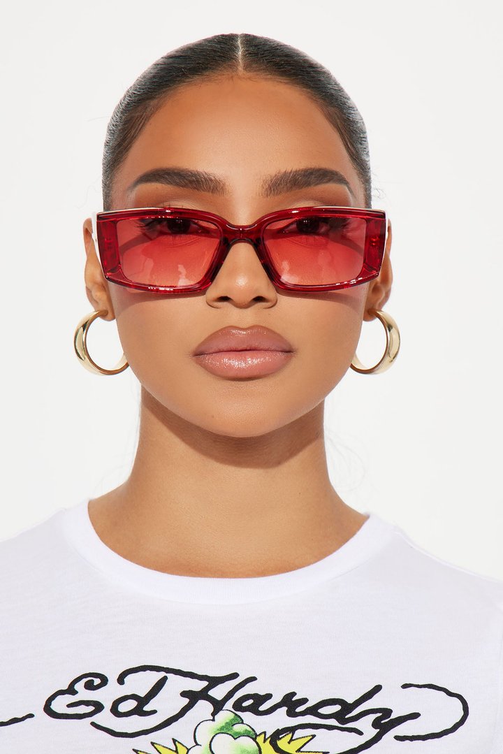 Sweet And Sassy Sunglasses - Red
