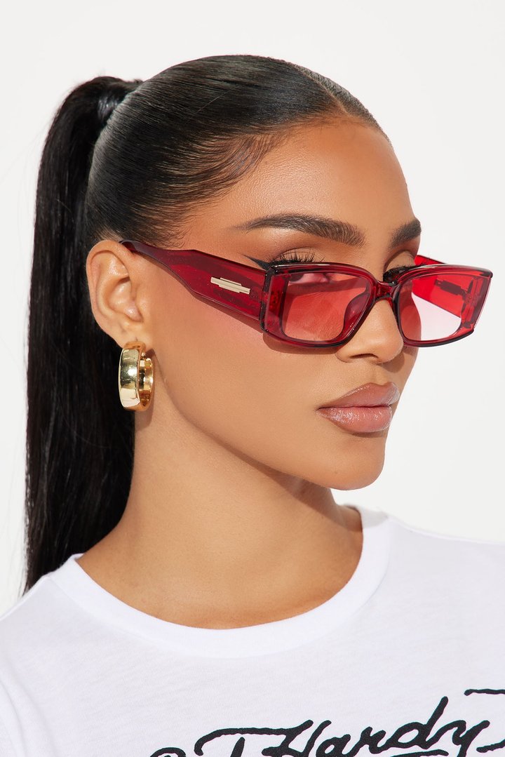 Sweet And Sassy Sunglasses - Red