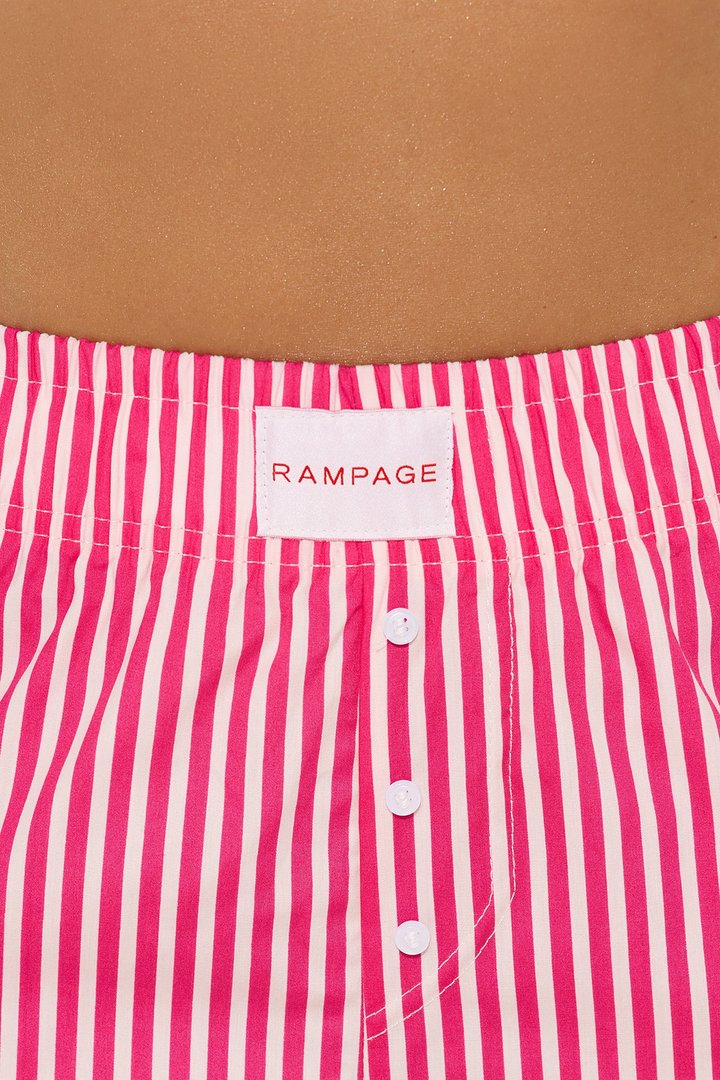 Long Naps Tank PJ Boxer Short Set - Hot Pink