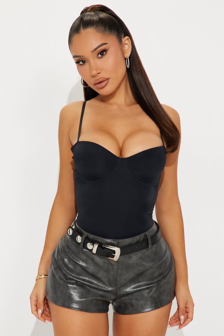 All Day Seamless Bodysuit - Black