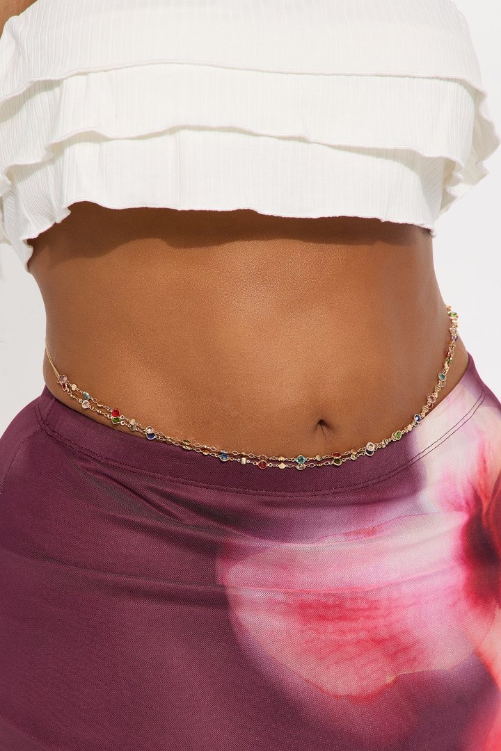 Paraiso Gem Belly Chain - Multi Color