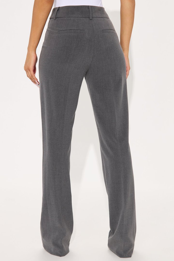 Tall Tasha Dressy High Rise Pants - Charcoal
