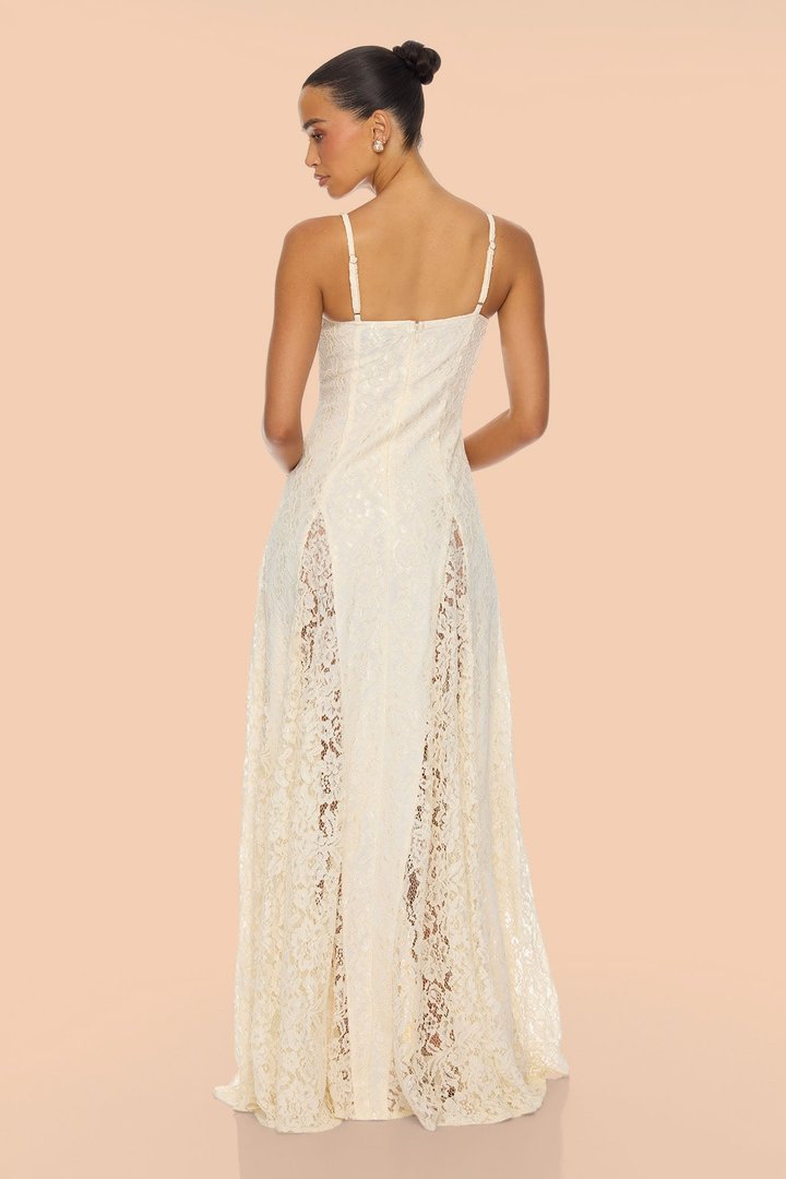 Reina Lace Gown - Cream