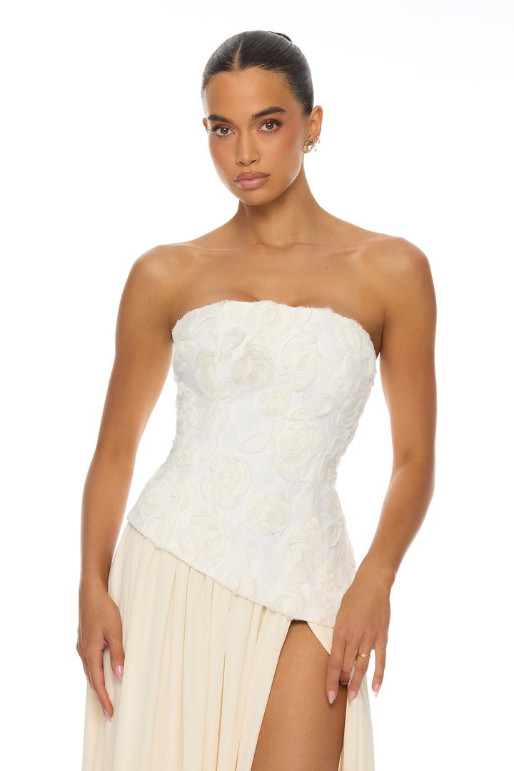 Ravenna Strapless Maxi Dress - Cream
