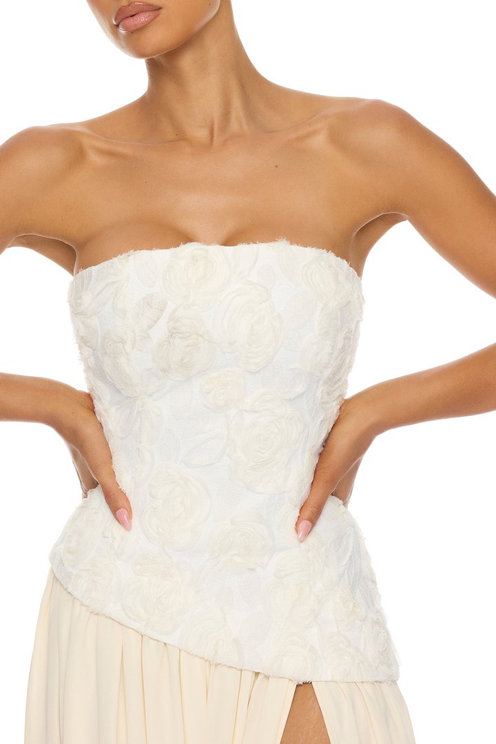 Ravenna Strapless Maxi Dress - Cream