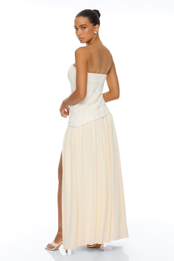 Ravenna Strapless Maxi Dress - Cream