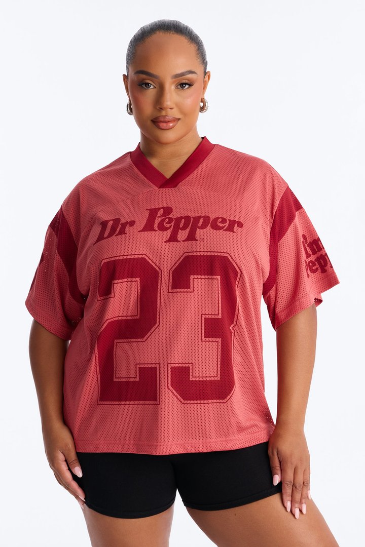 Dr Pepper Jersey Tee - Red