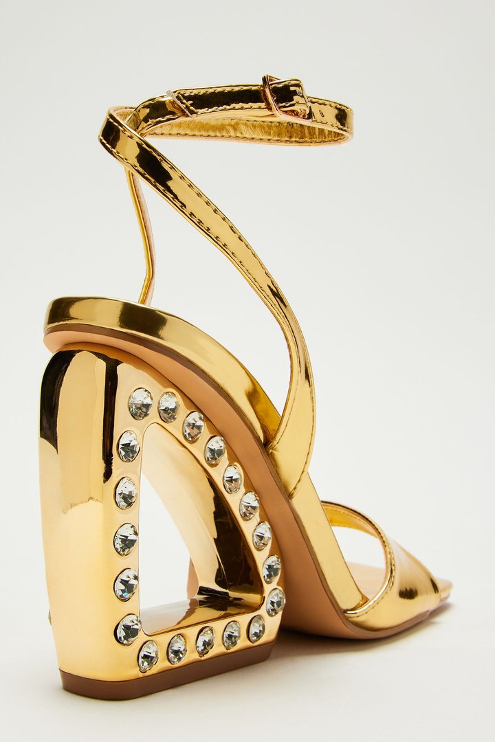 Midnight Muse Wedges - Gold