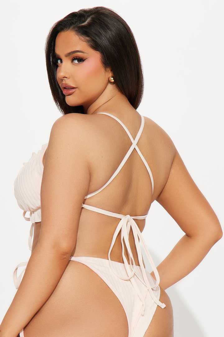 Ariel Ruched 2 Piece Bikini - Nude
