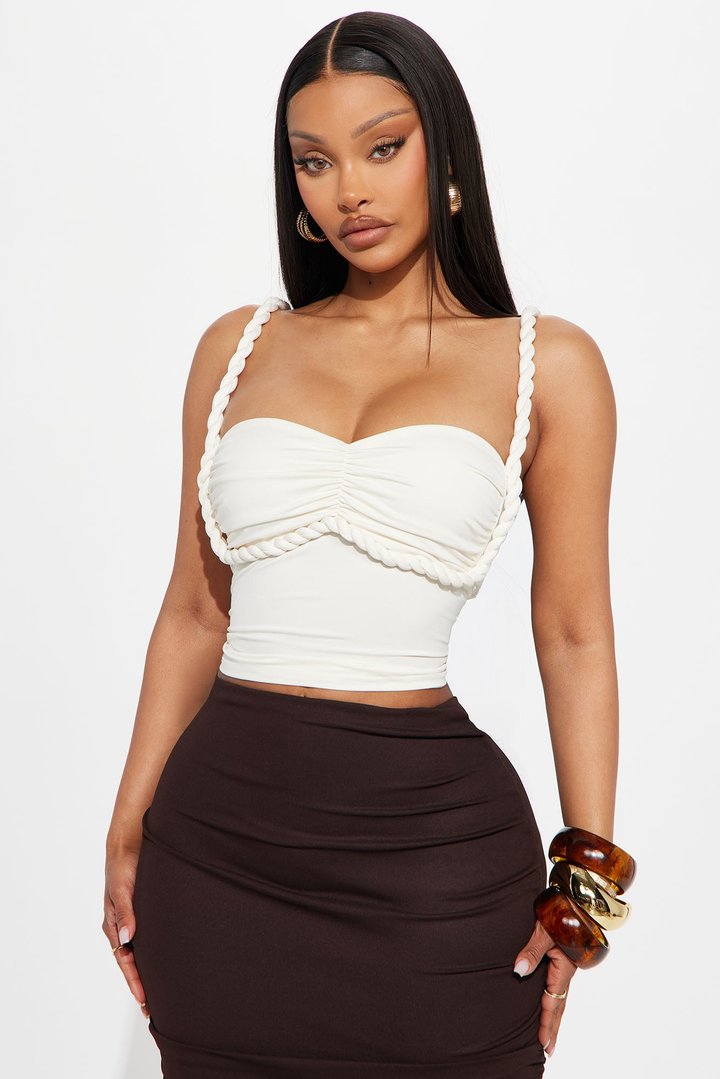 Mazie Cami Twist Top - Cream