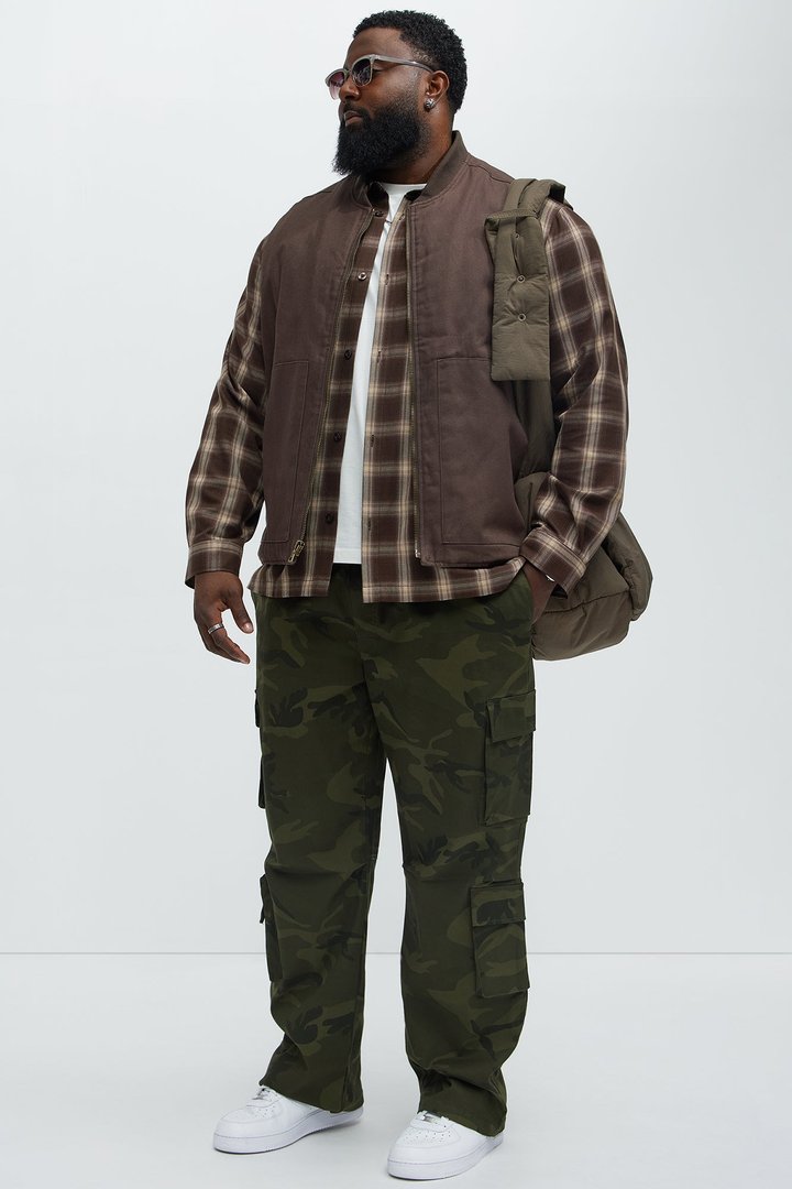 Stay On It Straight Cargo Pants - Camouflage