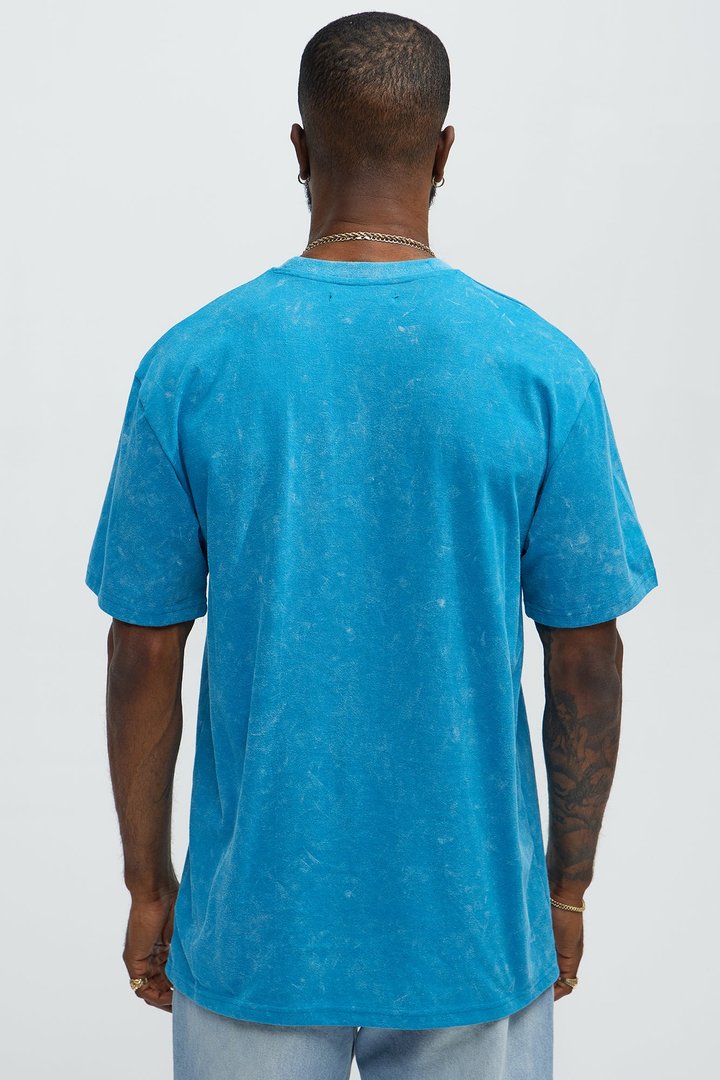 Saint Sinner Oversized Short Sleeve Tee - Light Blue