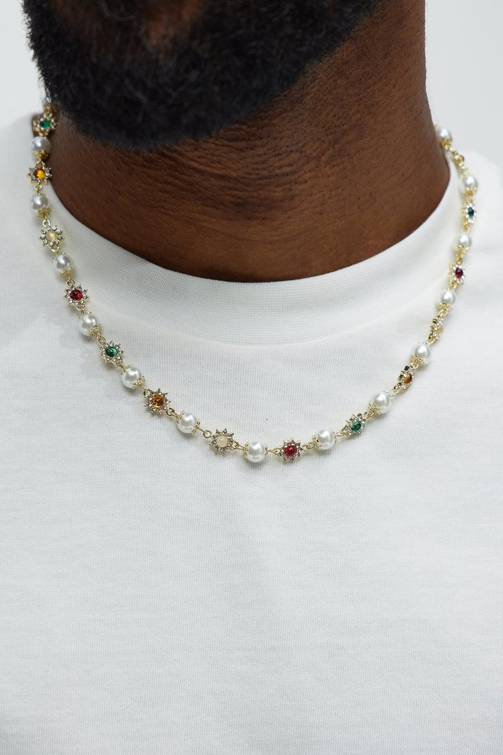 Newbridge Beaded Necklace - Gold