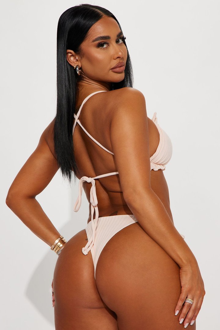 Ariel Ruched 2 Piece Bikini - Nude
