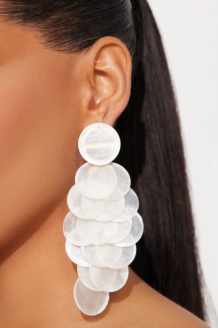 Seaside Dinner Earrings - White/combo
