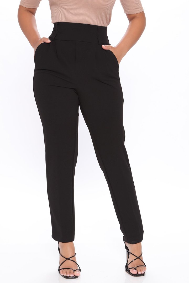Stay A While Trouser - Black