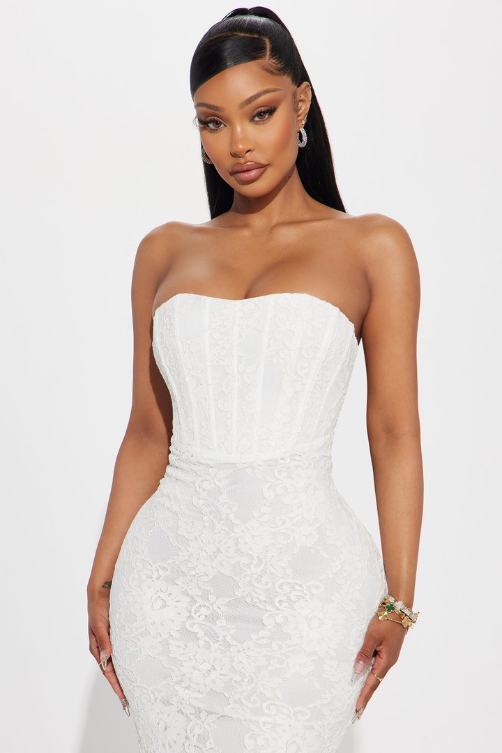 Linnea Lace Maxi Dress - White