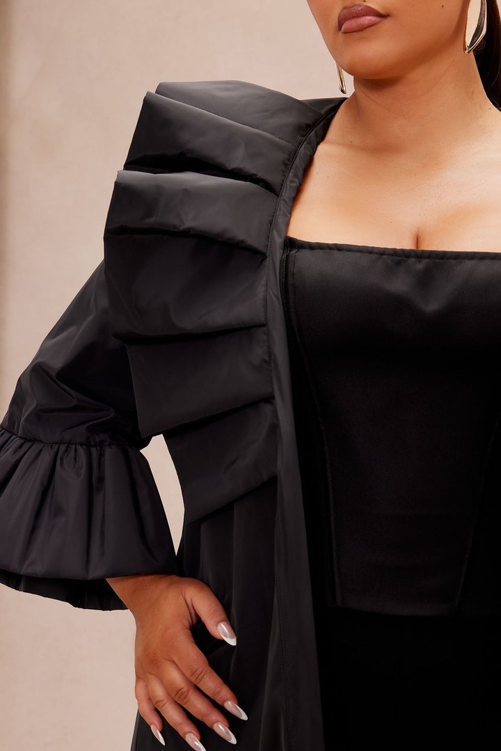 Ramona Taffeta Jacket - Black