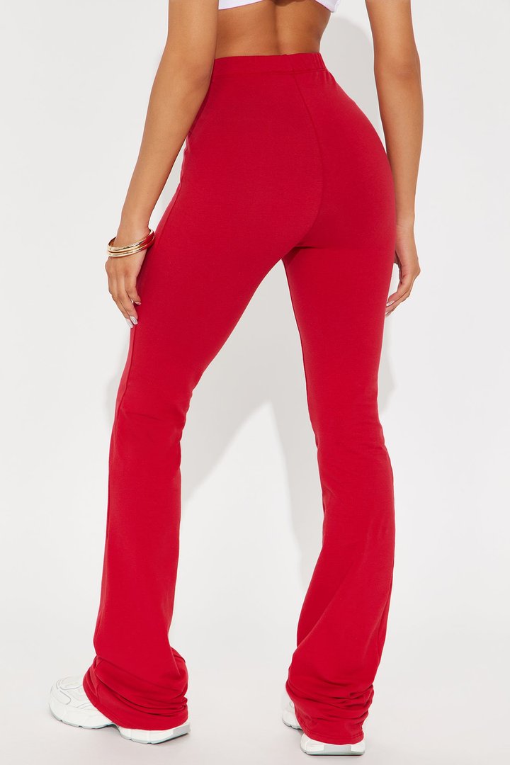 Tall Adriana Flare Pant - Red