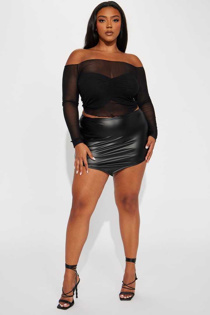 Never Ending Mesh Top - Black