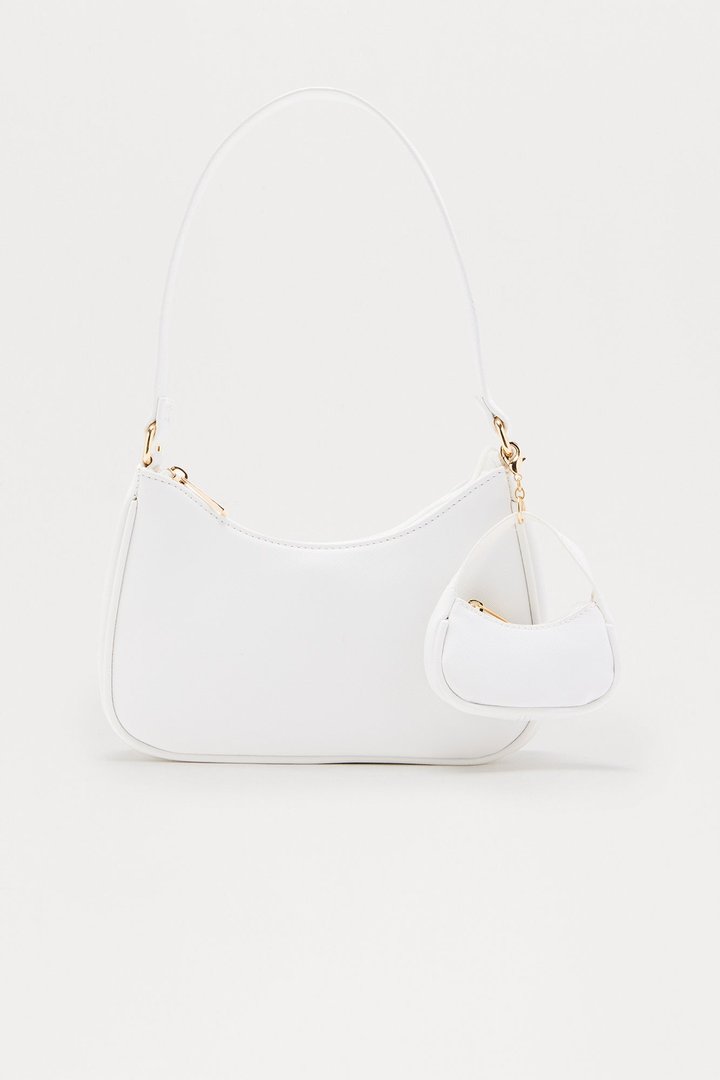 Rose Shoulder Bag - White