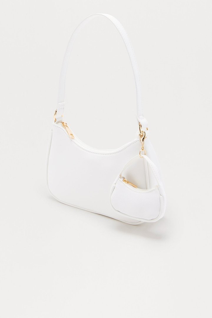 Rose Shoulder Bag - White