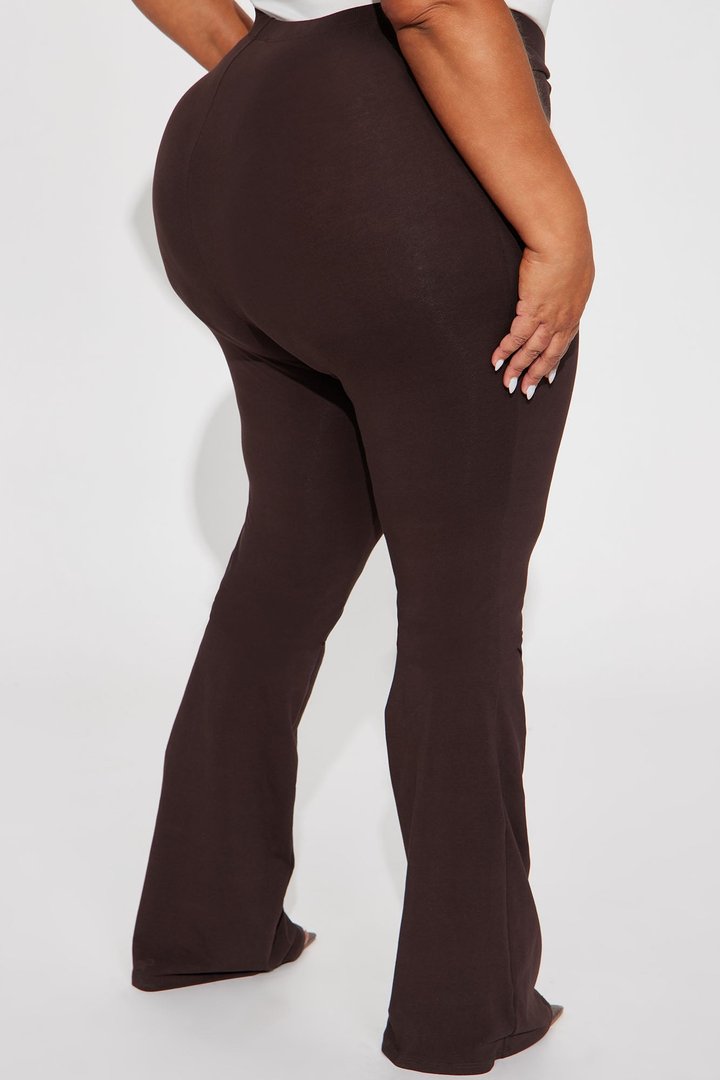 Tall Adriana Flare Pant - Dark Brown