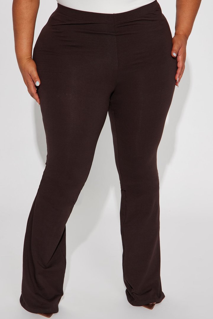 Tall Adriana Flare Pant - Dark Brown