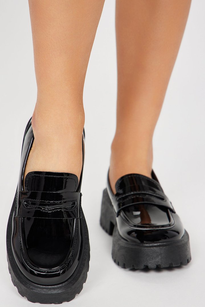 Off To Class Loafers - Black