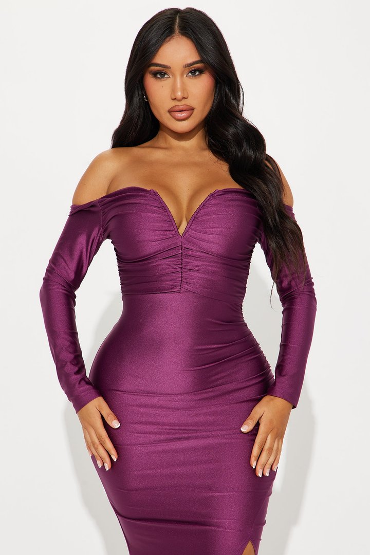 Need To Know Maxi Dress - Plum