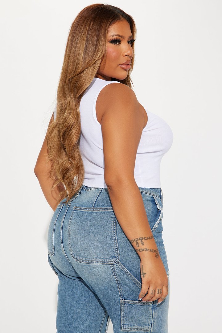 Seen Your Type Tank Top - White