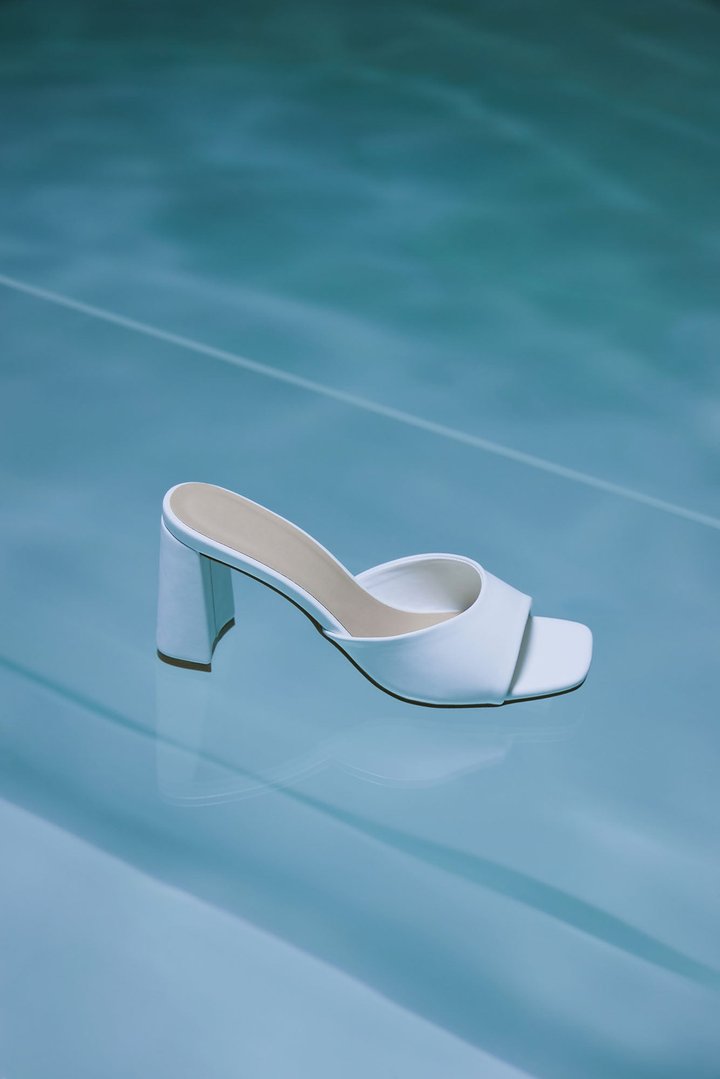 Take Me Somewhere Mules - White