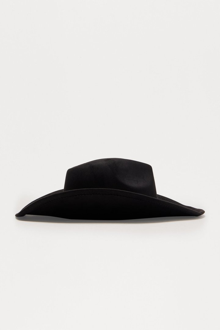 My Heart Is Set On You Cowboy Hat - Black