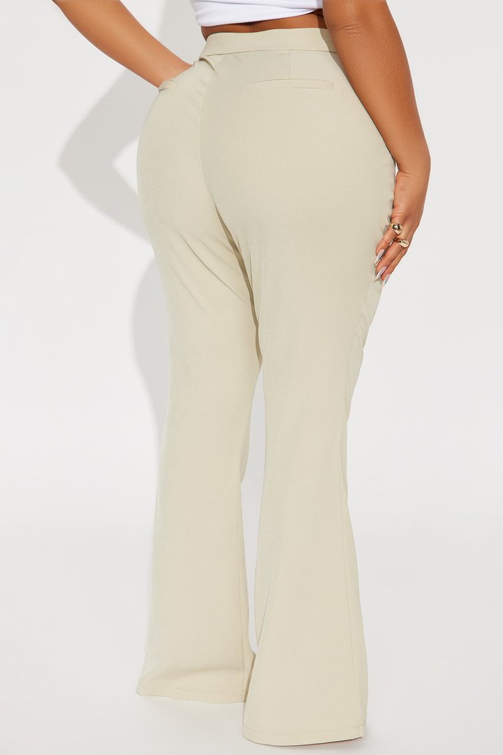 Breaking Even Flare Trouser - Sage