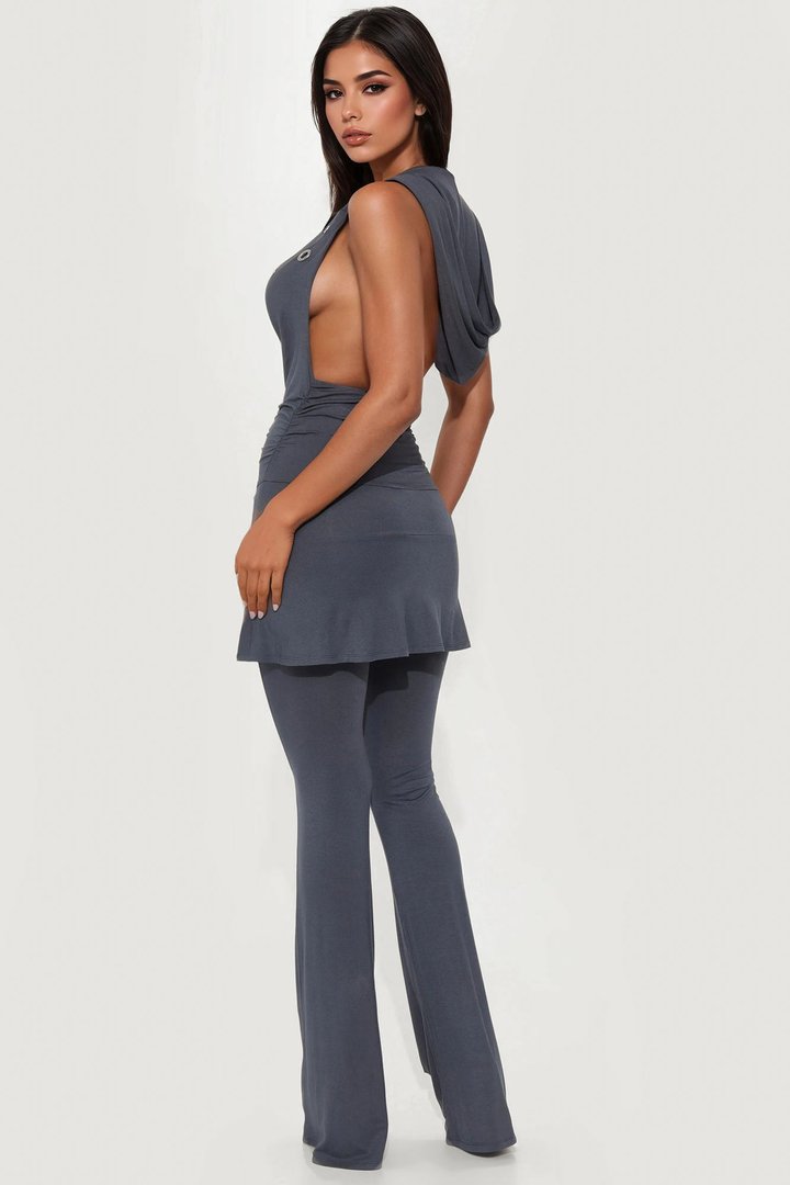 Off The Grid Pant Set - Dark Grey