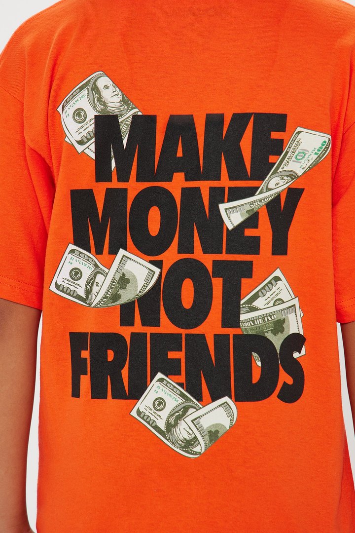 Mini Make Money Short Sleeve Tee - Orange