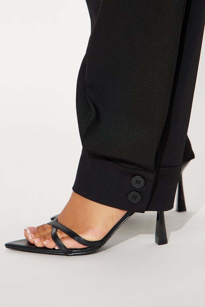 Helena Belted Trouser Pant - Black