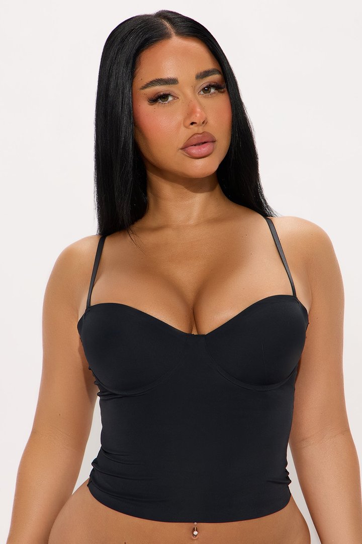 Amara Seamless Shapewear Top - Black