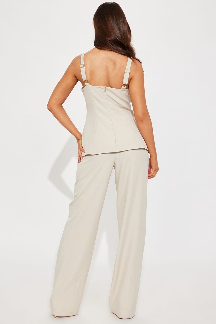 Just Business Jumpsuit - Nude