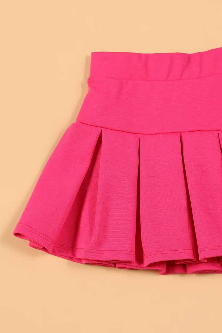 Mini Good Girl Pleated Skirt - Fuchsia